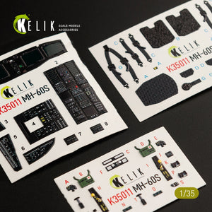 KELIK K35011 MH-60S KNIGHT HAWK INTERIOR 3D DECALS FOR KITTY HAWK KIT 1/35 – Bild 2