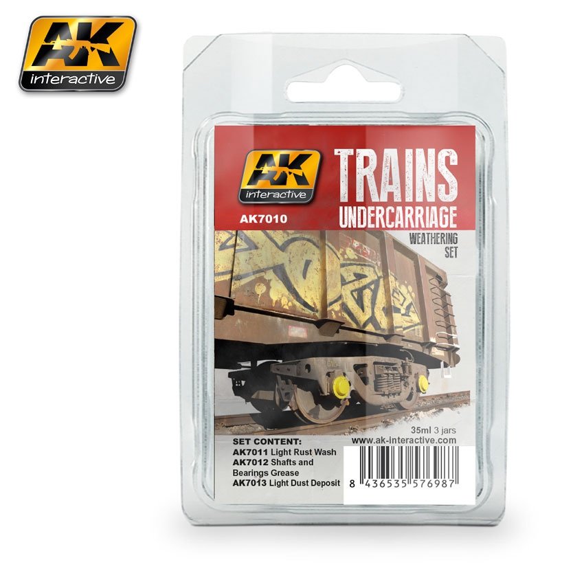 AK Interactive AK7010 Trains undercarriage Watering Set