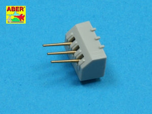 Aber 350L-33 Set of 16 pcs 102 mm type BL Mk.IX barrels for Royal Navy 1/350 – imagen 4