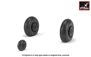 Armory Models AW32015 Iljushin IL-2 Bark early type wheels w/ weighted tyres 1/32 – zdjęcie 4