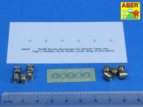Aber 16101 Smoke Discharges for rear five grenade racks 1/16 – Bild 2