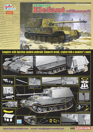 Dragon 6465 Sd.Kfz.184 Elefant w/Zimmerit 1/35 – image 2