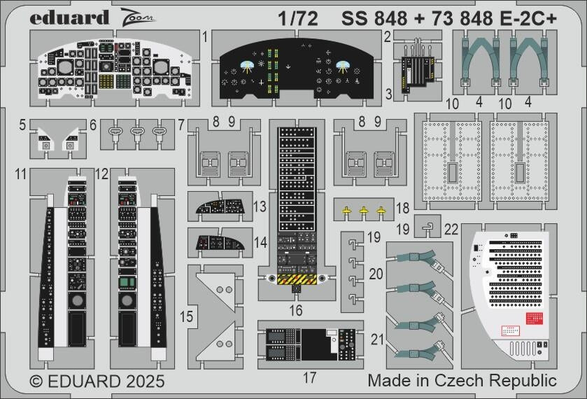 Eduard 73848 E-2C+ Heller 1/72