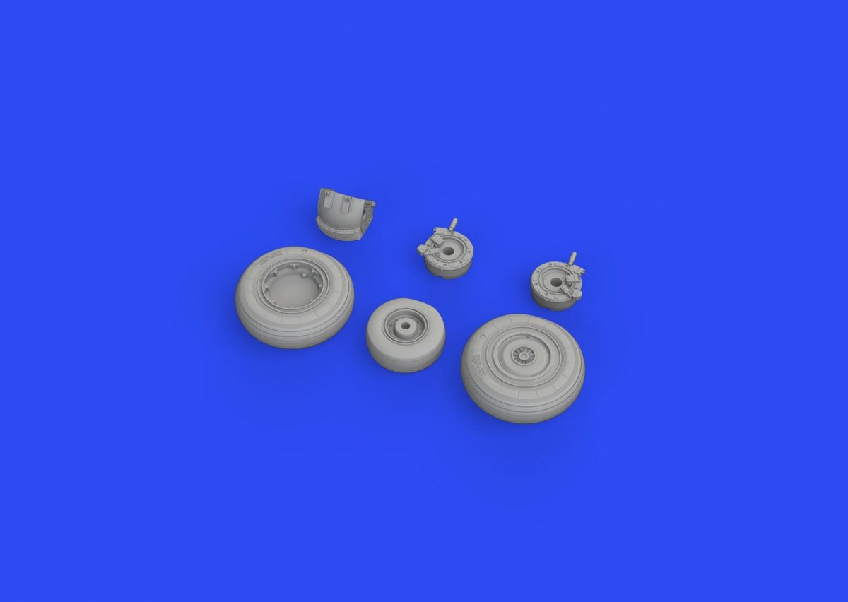 Eduard 648653 Su-27 wheels GREAT WALL HOBBY 1/48 – obrázek 3