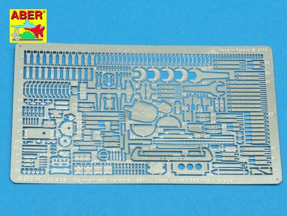 Aber 35A098 German tool holders - early used up to 1943 (new release) (1/35)