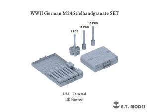 ET Model P35-224 WWII German M24 Stielhandgranate SET (3D Printed) 1/35