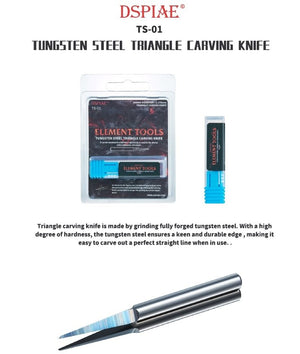 DSPIAE TS-01 Tungsten Steel Triangle Carving Knife