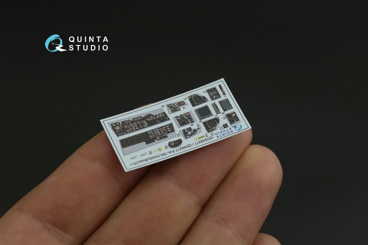 Quinta Studio QD48277 F/A-18А 3D-Printed &amp;amp; colored Interior on decal paper (HobbyBoss) 1/48 – Bild 5