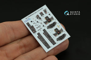 Quinta Studio QD48150 F-104S 3D-Printed &amp;amp; colored Interior on decal paper (Hasegawa) 1/48 – obrázek 9