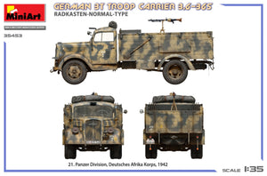 Miniart 35453 German 3t Troop Carrier 3.6-36S Radkasten-Normal-Type 1/35 – image 4