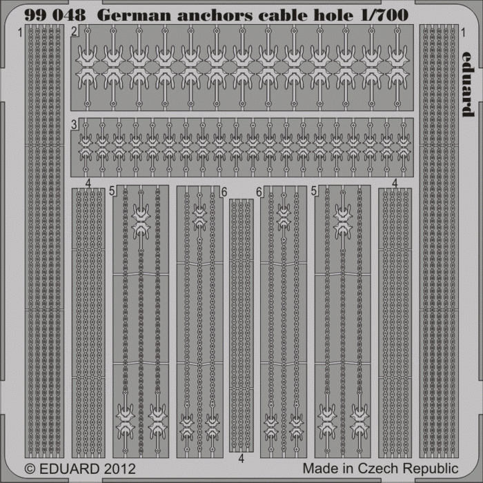 Eduard 99048 German anchors 1/700