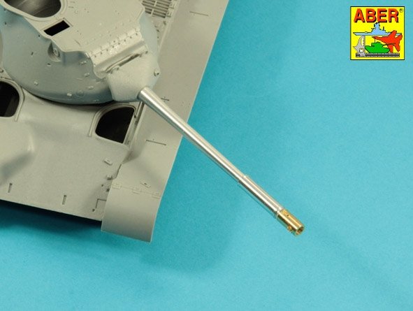 Aber 35L-285 90mm M-36 barrel with cylindrical brake for the American M47 Patton tank with mantlet cover 1/35 – Bild 4