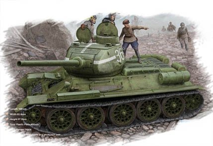 Hobby Boss 84807 Russian T-34/85 (flattened turret) 1/48
