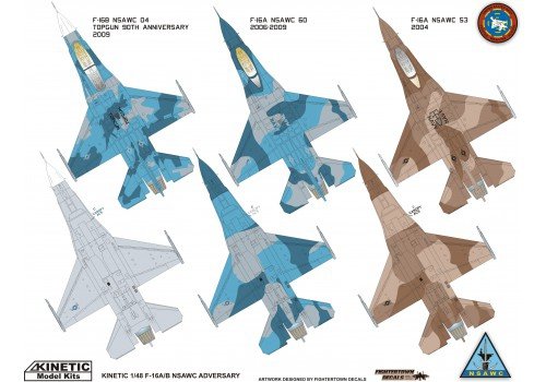 Kinetic K48004 F-16A/B NSWAC AGRESSOR 1/48 – image 2