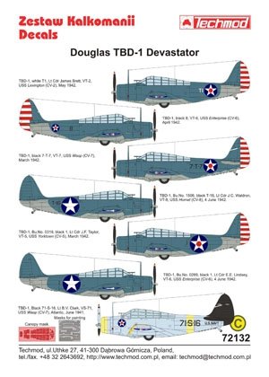 Techmod 72132 - Douglas TBD-1 Devastator 1/72 – zdjęcie 2