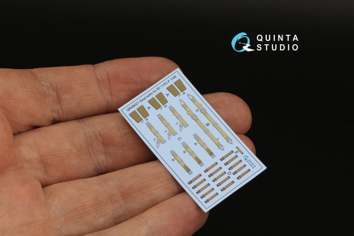 Quinta Studio QD48311 Bf 110C/D 3D-Printed &amp;amp; coloured Interior on decal paper (Eduard) 1/48 – zdjęcie 5