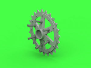 Master GM-35-037 Polish light tank 7TP - drive wheels and engine cover mesh (for IBG set) 1/35 – Bild 8