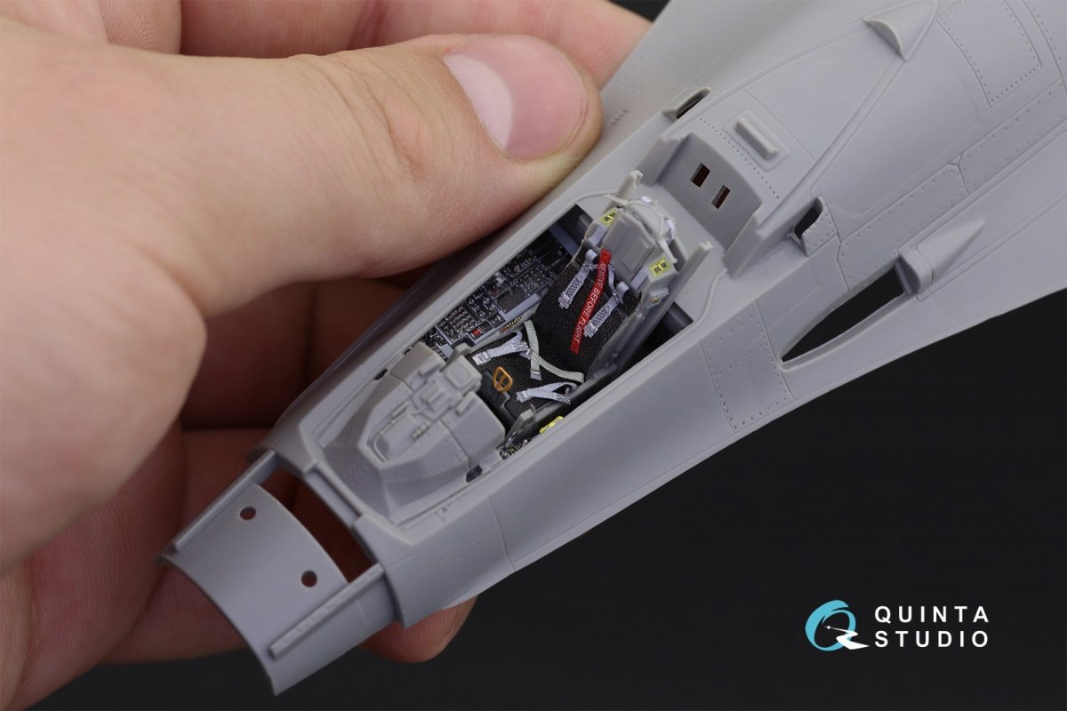 Quinta Studio QD48194 F-16С 3D-Printed &amp;amp; colored Interior on decal paper (for Kinetic kit) 1/48 – image 5
