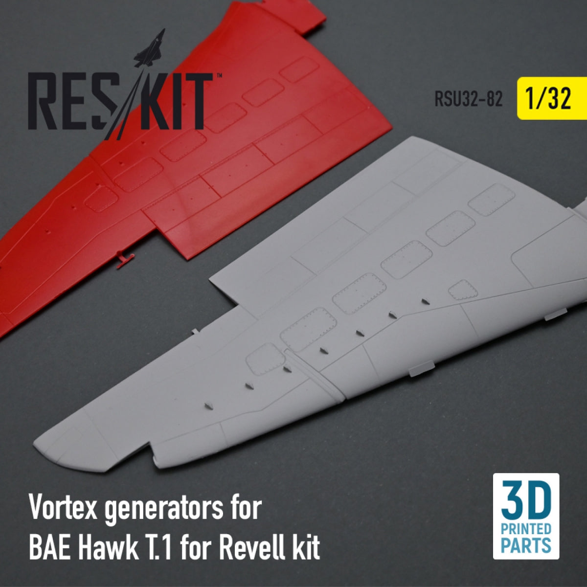 RESKIT RSU32-0082 VORTEX GENERATORS FOR BAE HAWK T.1 FOR REVELL KIT (3D PRINTED) 1/32 – Bild 2