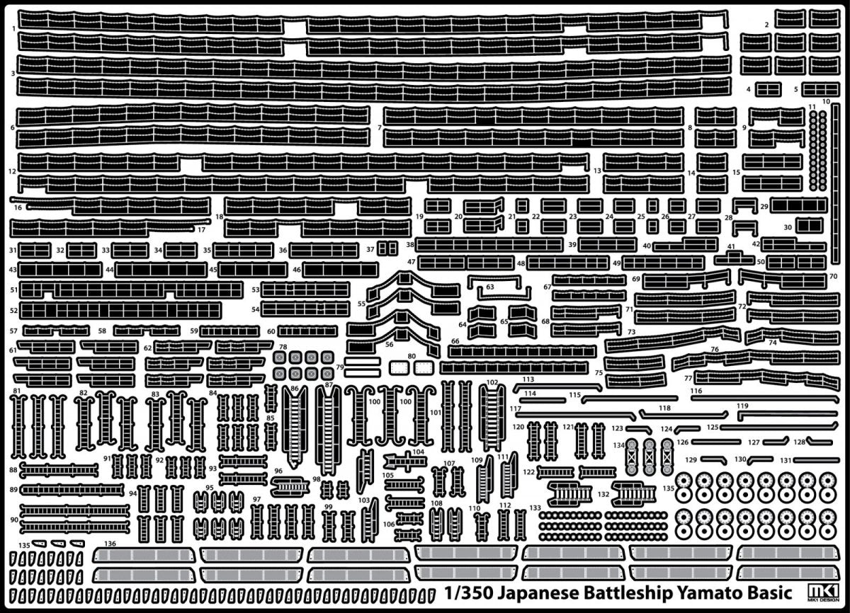 MK1 Design MD-35023 New Yamato Wooden Deck 1/350 – immagine 2