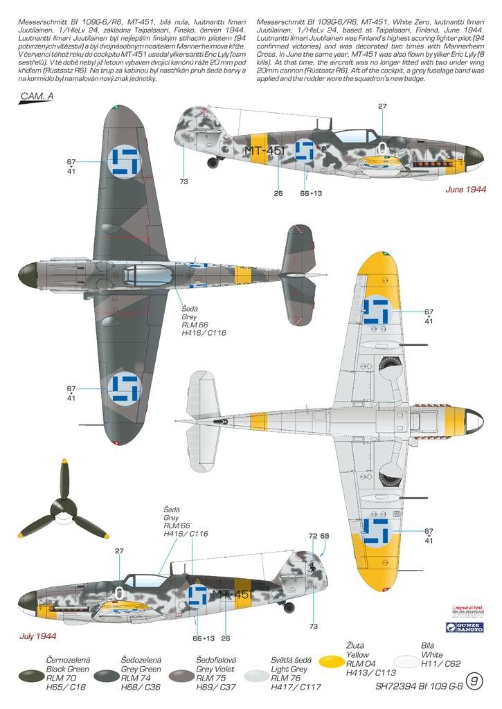Special Hobby 72394 Messerschmitt BF-109G-6 &amp;#39;Mersu over Finland&amp;#39; 1/72 – zdjęcie 5