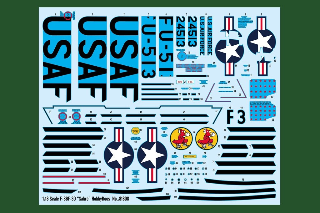 Hobby Boss 81808 F-86F-30 Saber 1/18 – image 16
