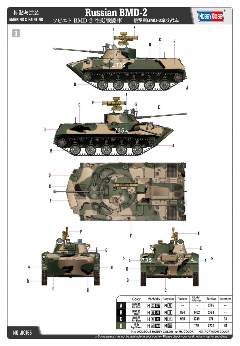 Hobby Boss 80155 Russian BMD-2 1/35 – image 3