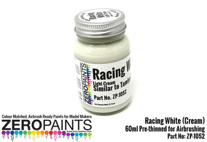 Zero Paints ZP-1052 Racing White Paint (Light Cream) - Similar to TS7 60ml