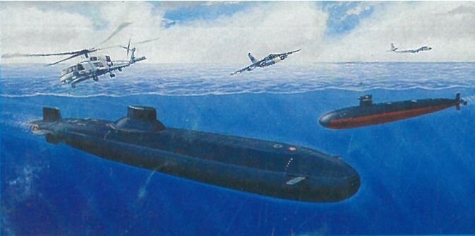 Dragon 7001 USS Dallas vs Typhoon 1/700