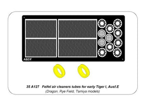 Aber 35A127 Feifel air cleaners tubes for early Tiger I, Ausf.E (Sd.Kfz.181) 1/35 – Bild 13