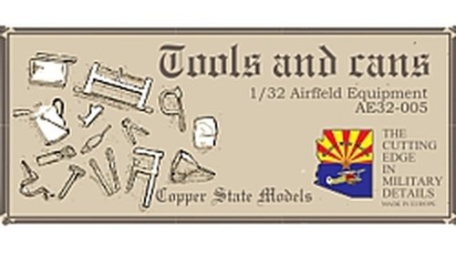 Copper State Models AE32-005 Tools and cans 1/32
