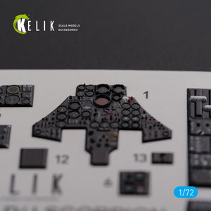 KELIK K72090 F-89 D/J Scorpion interior 3D decals for Revell kit 1/72 – imagen 2