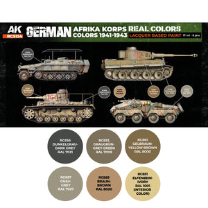 AK Interactive RCS124 German Afrika Korps Colors 1941-1943 6x17ml – Bild 2
