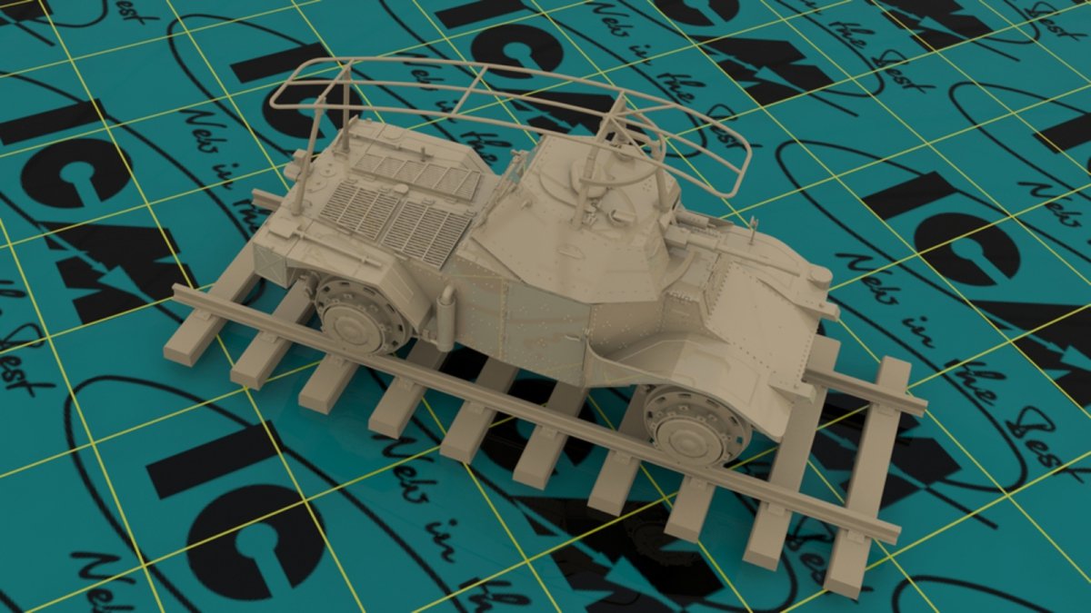 ICM 35376 Panzerspahwagen P 204 (f) Railway, véhicule blindé allemand de la Seconde Guerre mondiale (1/35) – image 2