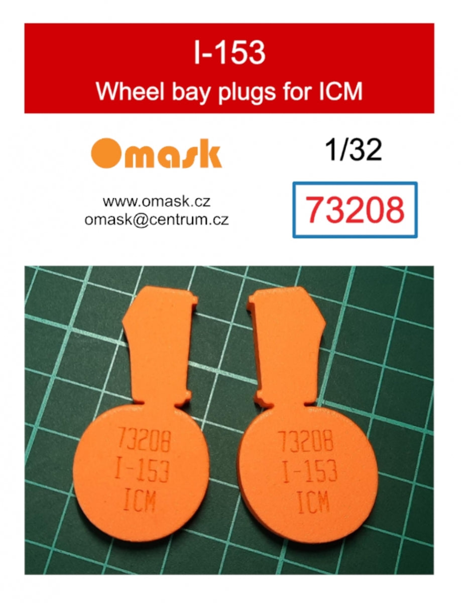 Bouchons de passage de roue Omask 73208 I-153 (pour ICM) 1/32