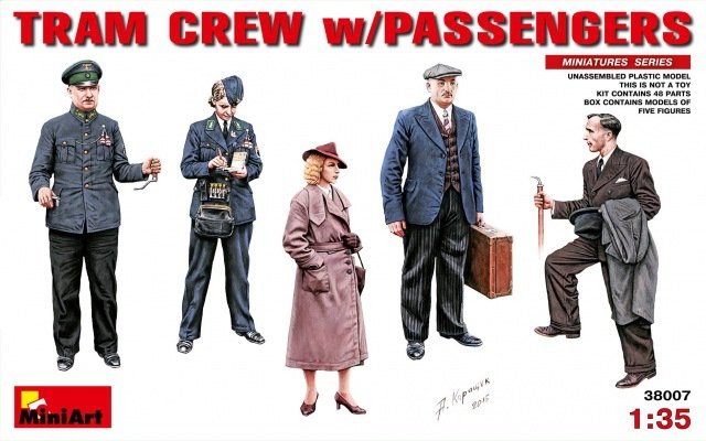 MiniArt 38007 Tram Crew w/passengers
