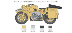 Italeri 7406 ZUNDAPP KS 750 with Sidecar 1/9 – image 4