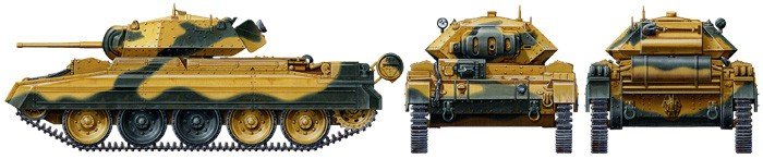 Tamiya 32541 British Crusader Mk.I&amp;amp;II Tank (1/48) – imagen 2
