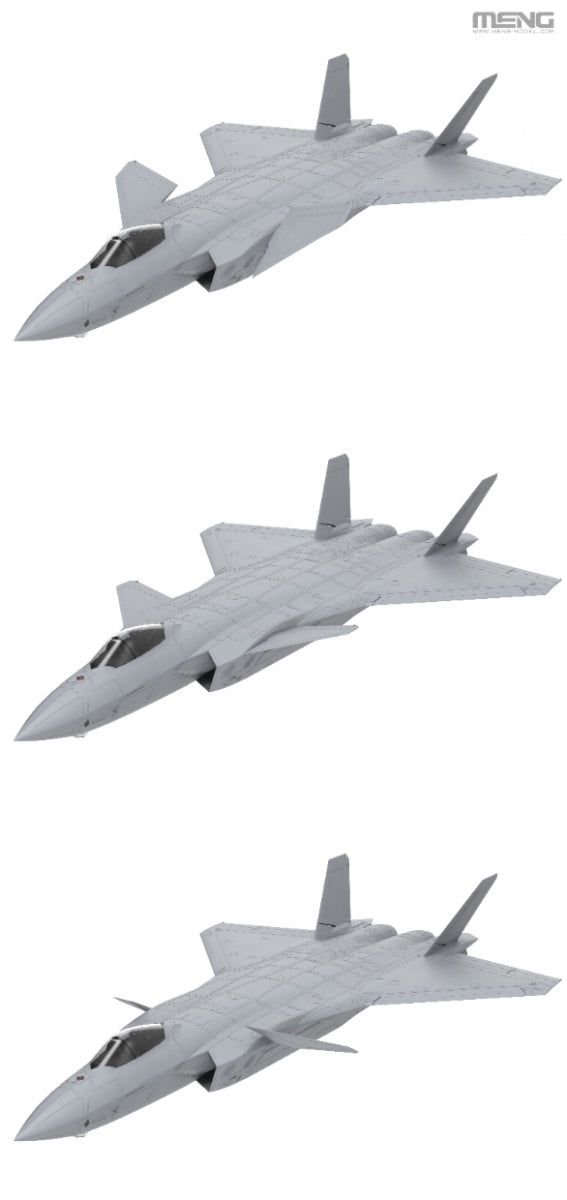 Meng LS-002 Chinese J-20 Stealth Fighter 1/48 – immagine 11