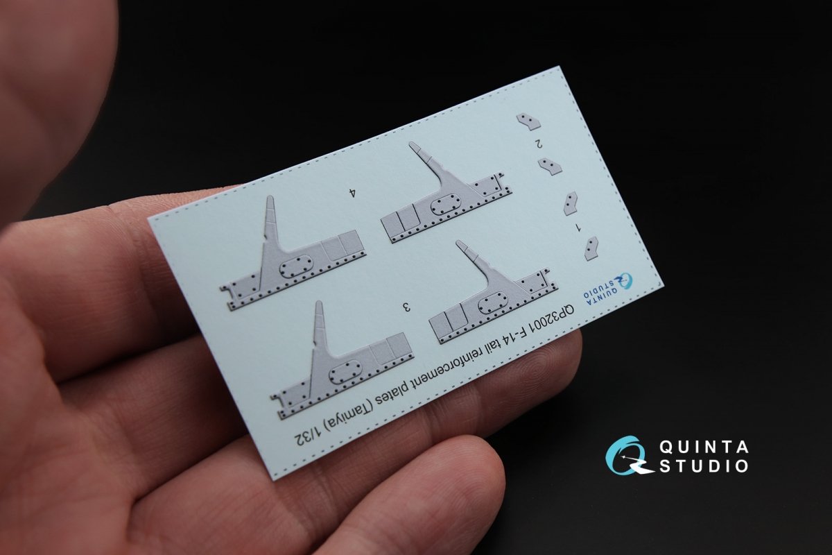 Quinta Studio QP32001 F-14 tail reinforcement plates (for Tamiya kit) 1/32 – image 3