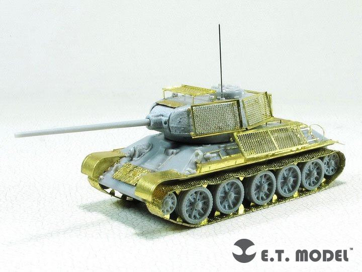 ET Model E72-038 Blindage à ressorts soviétique de la Seconde Guerre mondiale pour T-34/85, JS-2 1/72