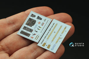 Quinta Studio QD48499 Ta 183 3D-Printed &amp;amp; colored Interior on decal paper (Academy) 1/48 – image 3