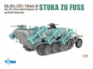Vespid Models SP-8004 Sd.Kfz. 251/1 Ausf.D 28/32cm Wurfrahmen 40 with Interior 1/35
