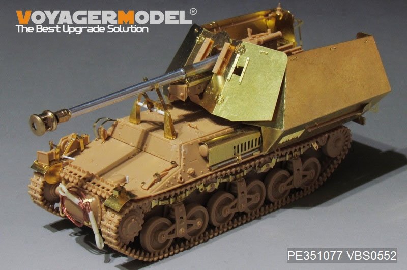Voyager Model PE351077 WWII German Sd.Kfz.135 Marder I 75mm PaK.40/1 auf Gw.Lr.s(f) upgrade basic set（For TAMIYA 35370） 1/35 – immagine 3