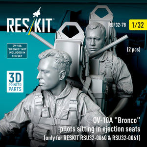 RESKIT RSF32-0078 OV-10A &amp;quot;Bronco&amp;quot; pilots sitting in ejection seats (2 pcs) (only for RESKIT RSU32-0060 &amp;amp; RSU32-0061) (3D Printed) 1/32 – image 4