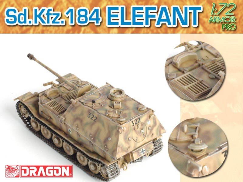 Dragon 7253 Sd.Kfz.184 Elefant 1/72 – image 5