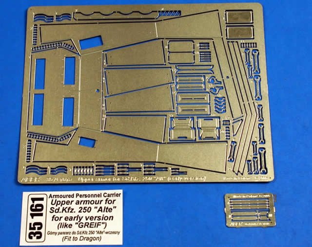 Aber 35161 Top armor for SD.Kfz.250 Alte early (Greif) (DRA) (1/35)