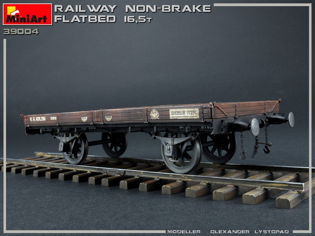MiniArt 39004 RAILWAY NON-BRAKE FLATBED 16.5 t 1/35 – image 3