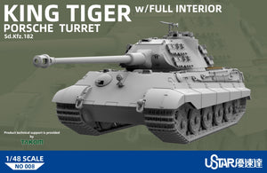 Suyata NO-008 King Tiger Porsche Turret With Full Interior 1/48 – Bild 7
