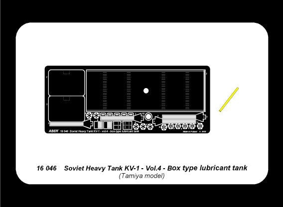 Aber 16046 Russian Heavy Tank KV-1 vol 4 - Box type lubricant tank 1/16 – Bild 7